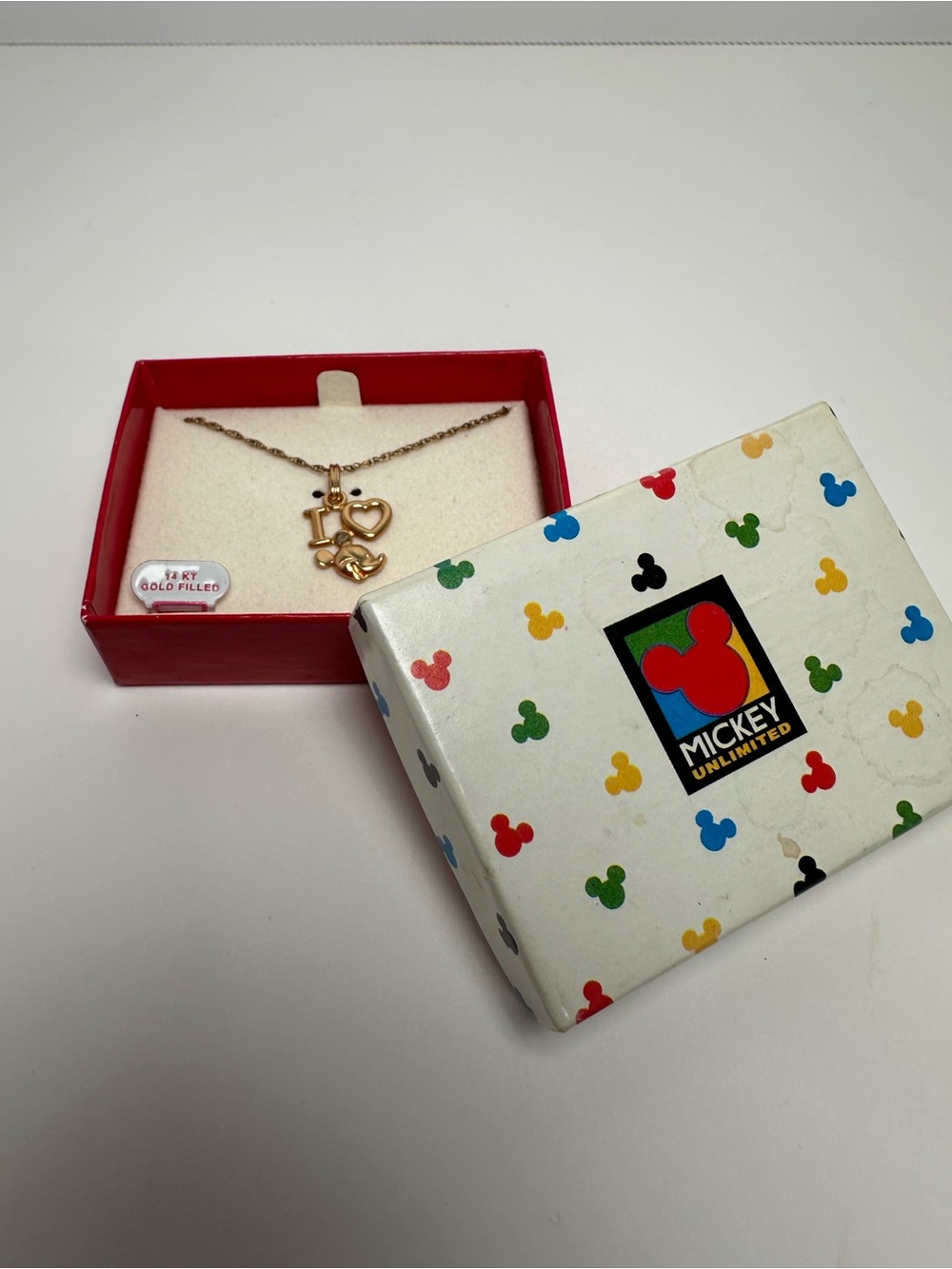 Disney Gold-Filled 'I ❤ Mickey' Pendant Necklace - Gold - Picture 7 of 7